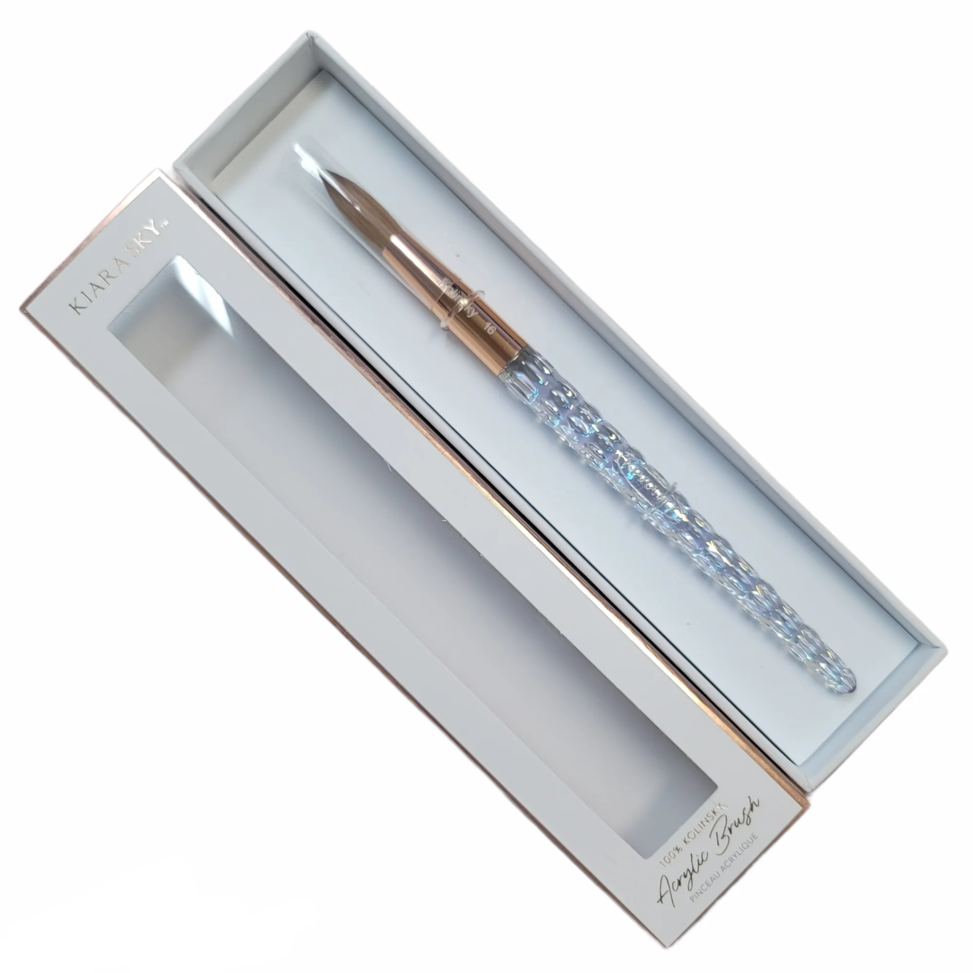 Kiara Sky Acrylic Nail Brush Kolinsky size 16