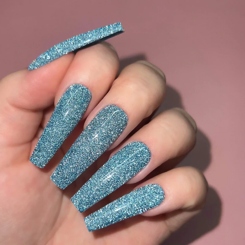 Kiara Sky Diamond FX Gel Polish- SO INTO BLUE 0.5 oz #GFX107 - Image 3