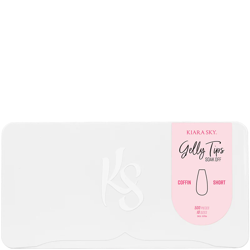 Kiara Sky Gelly Tip Short Coffin 500 tips #GT06 - Image 3
