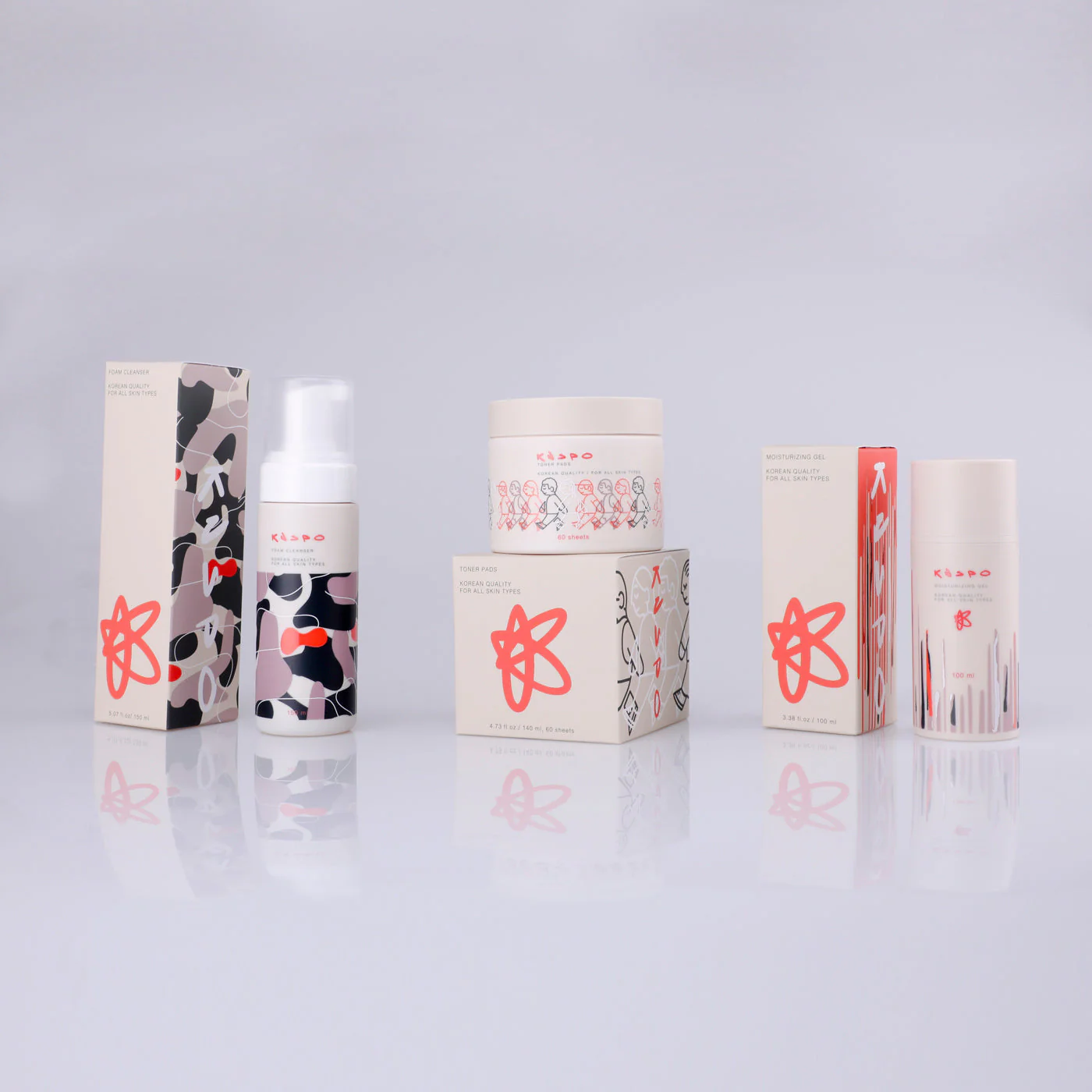 Knspo The Essential Pack Cleanser, Toner & Moisturizing - Image 3