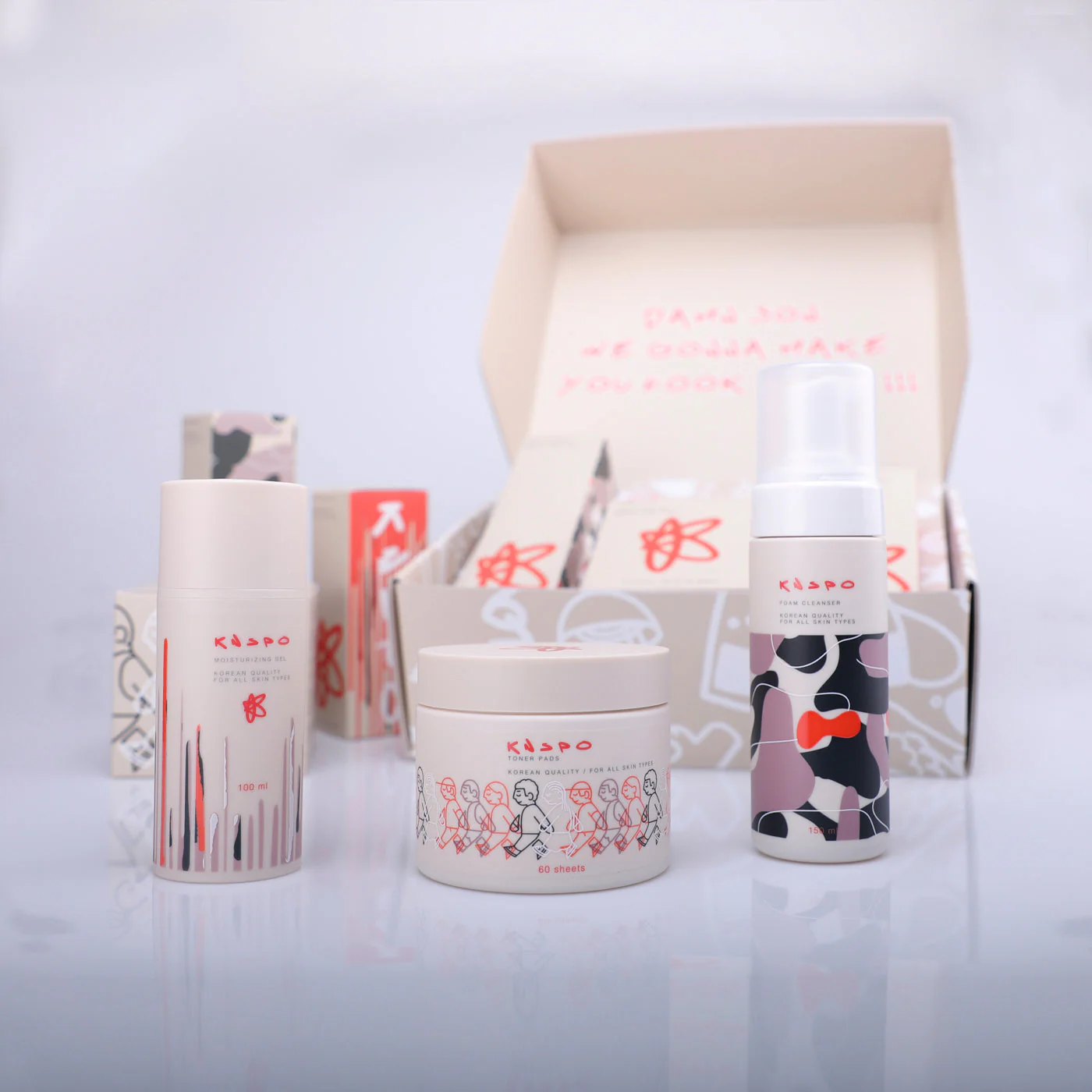 Knspo The Essential Pack Cleanser, Toner & Moisturizing - Image 4