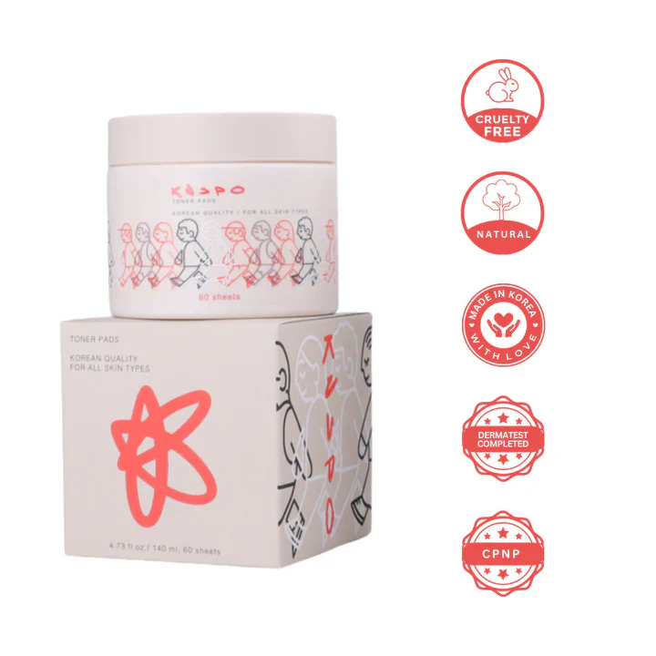 Knspo The Toner Pads All Skin Types 60 Sheets - Image 2