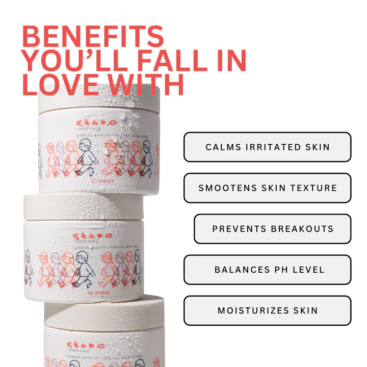 Knspo The Toner Pads All Skin Types 60 Sheets - Image 3