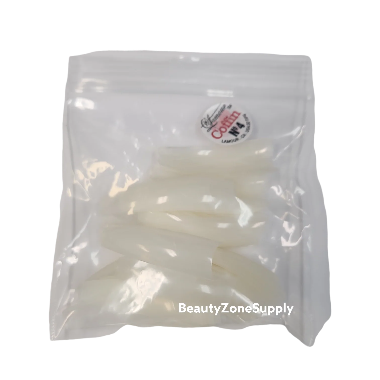 Lamour Ivy Coffin Natural Refill 50 tips bag - Image 5