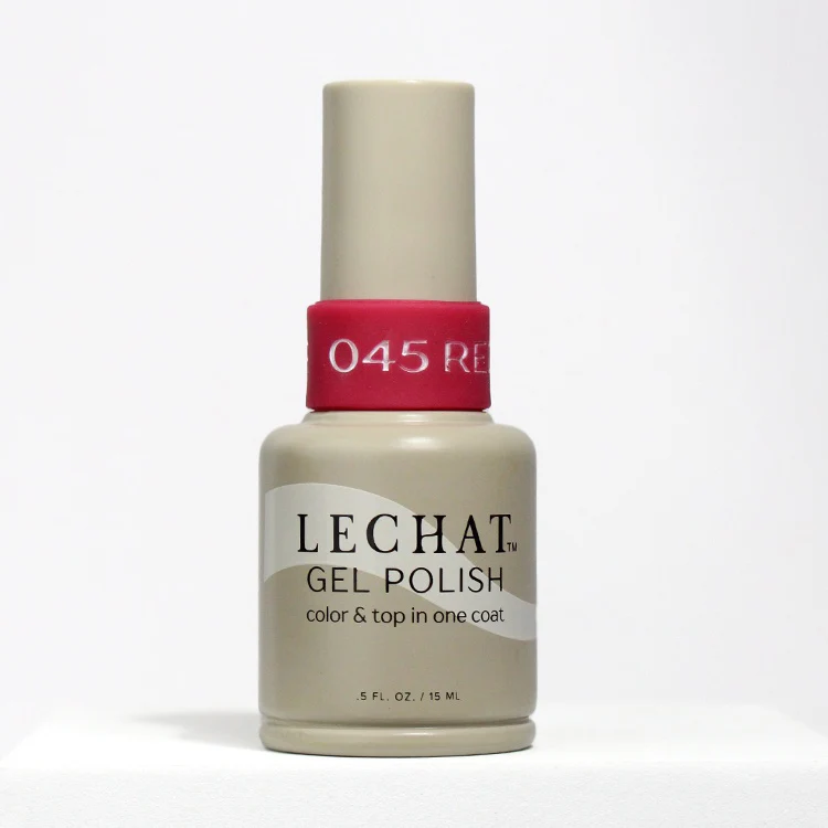 Lechat Gel Polish Color & Top - Red October 0.5 oz #LG045