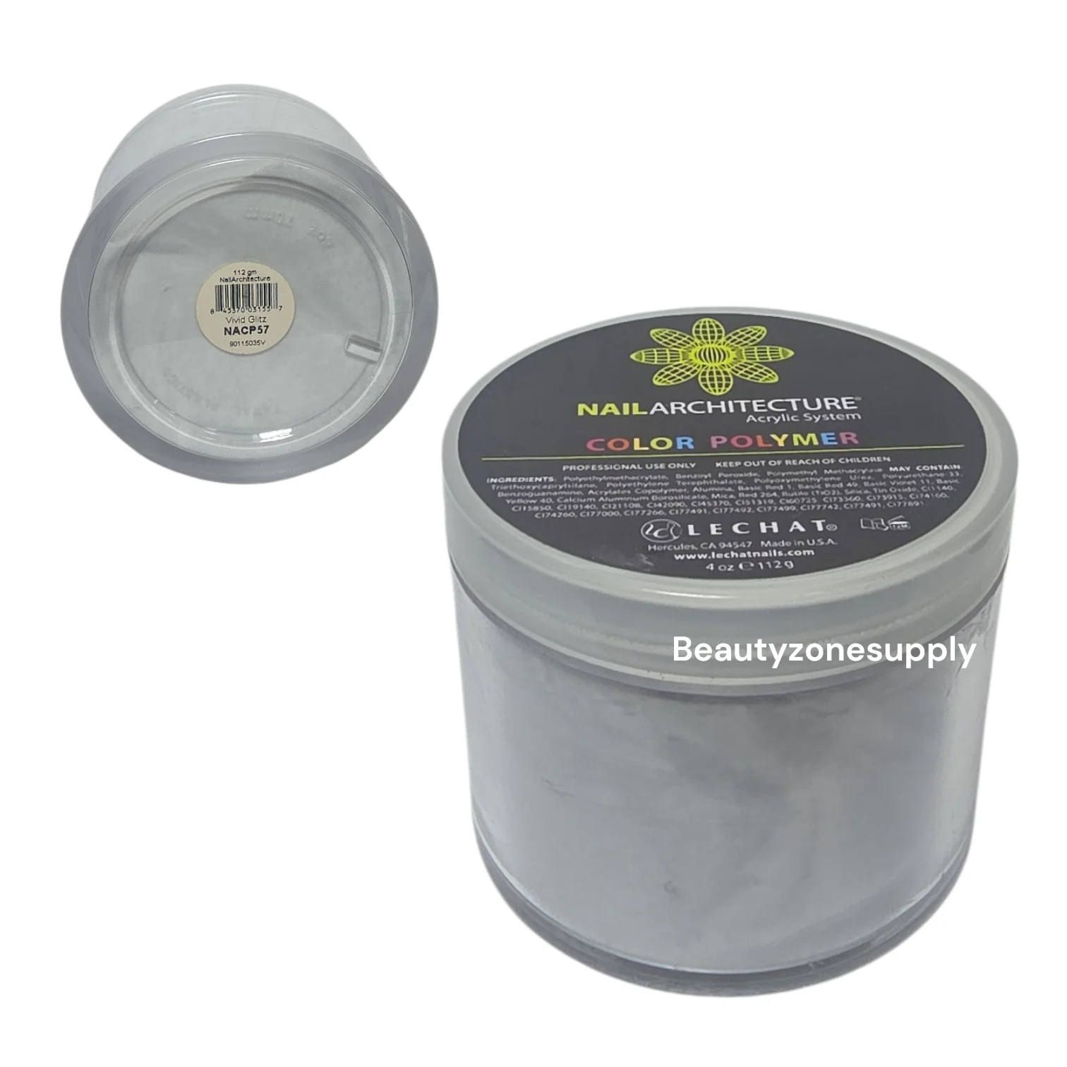Lechat Nail Architecture Color Polymer Vivid Glitz 4 oz NACP57