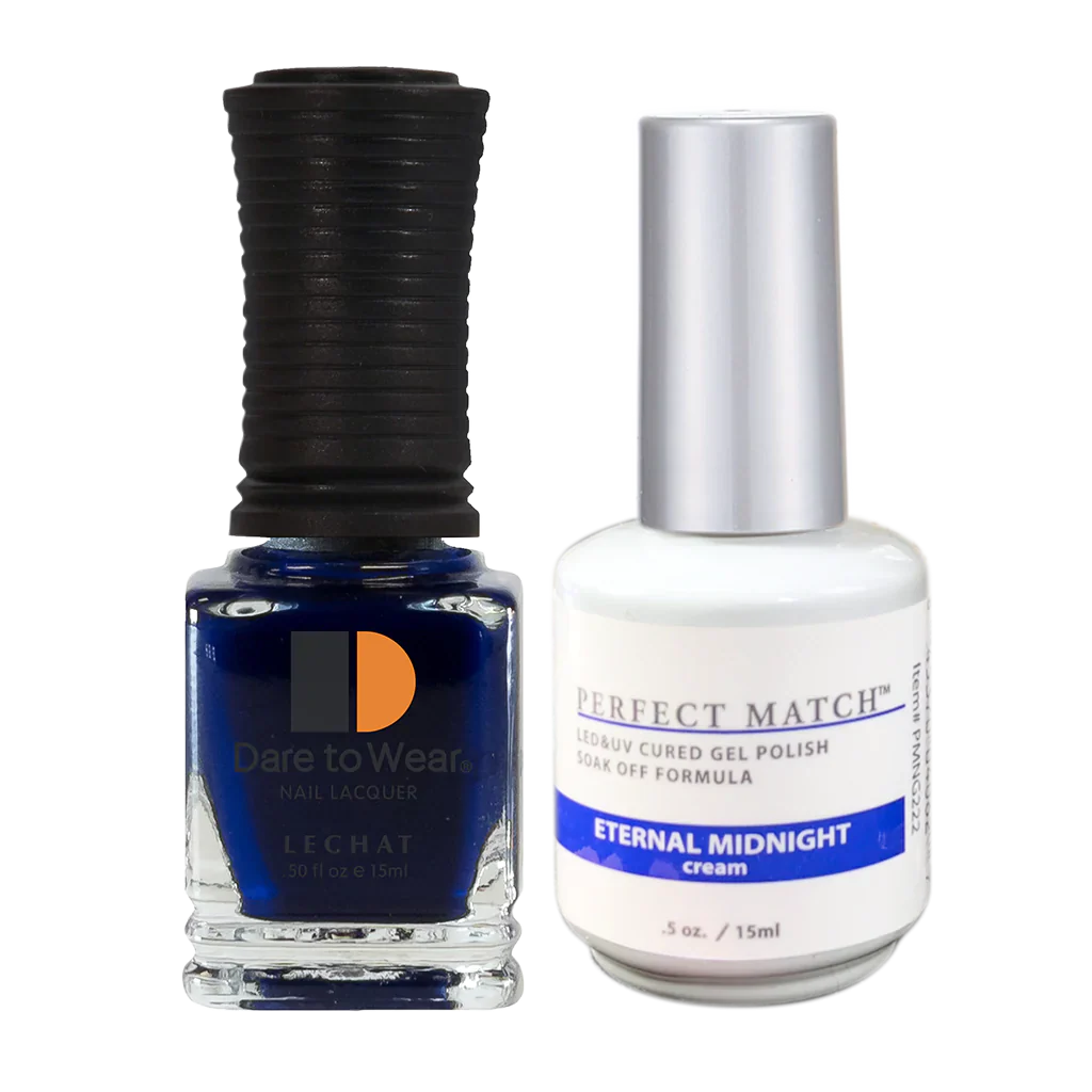 Lechat Perfect Match Duo Gel & Lacquer Eternal Midnight  #PMS222