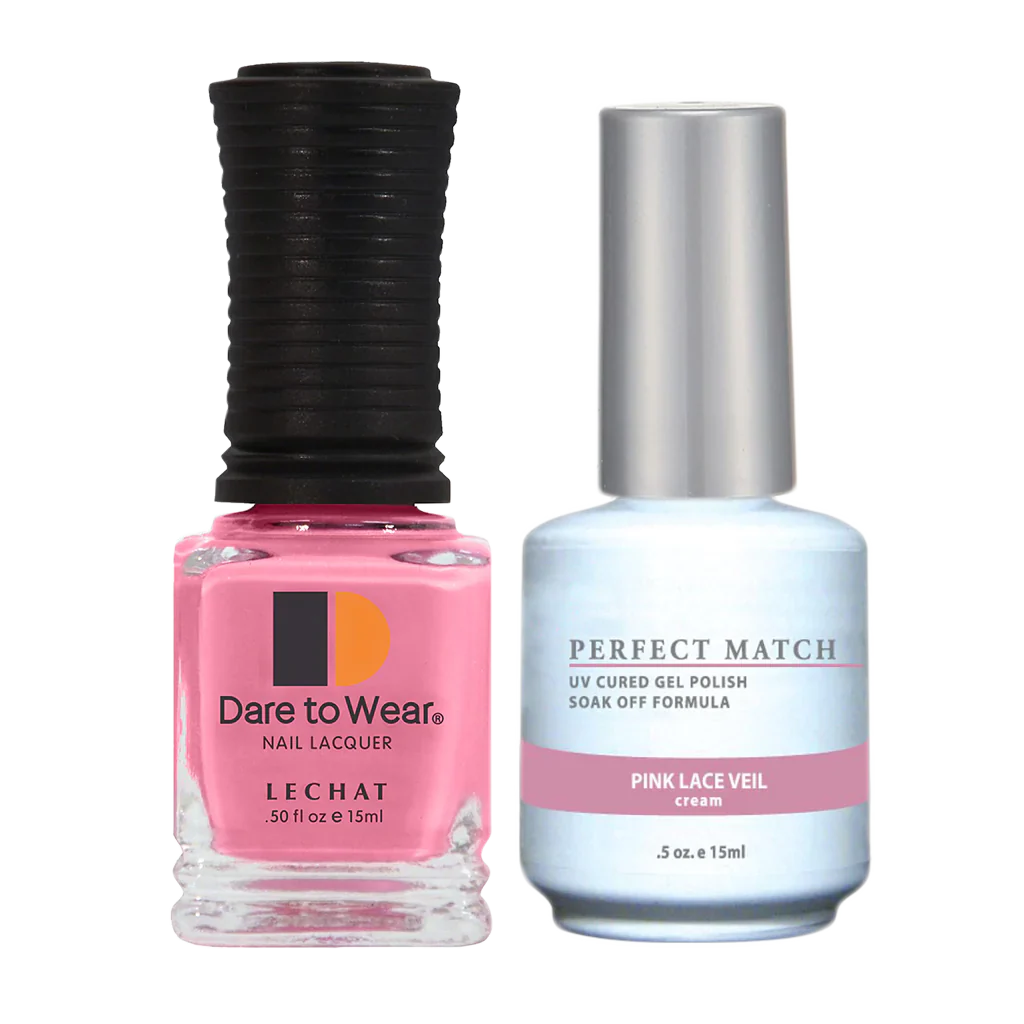 Lechat Perfect match Duo Gel & Lacquer Pink Lace Veil PMS049