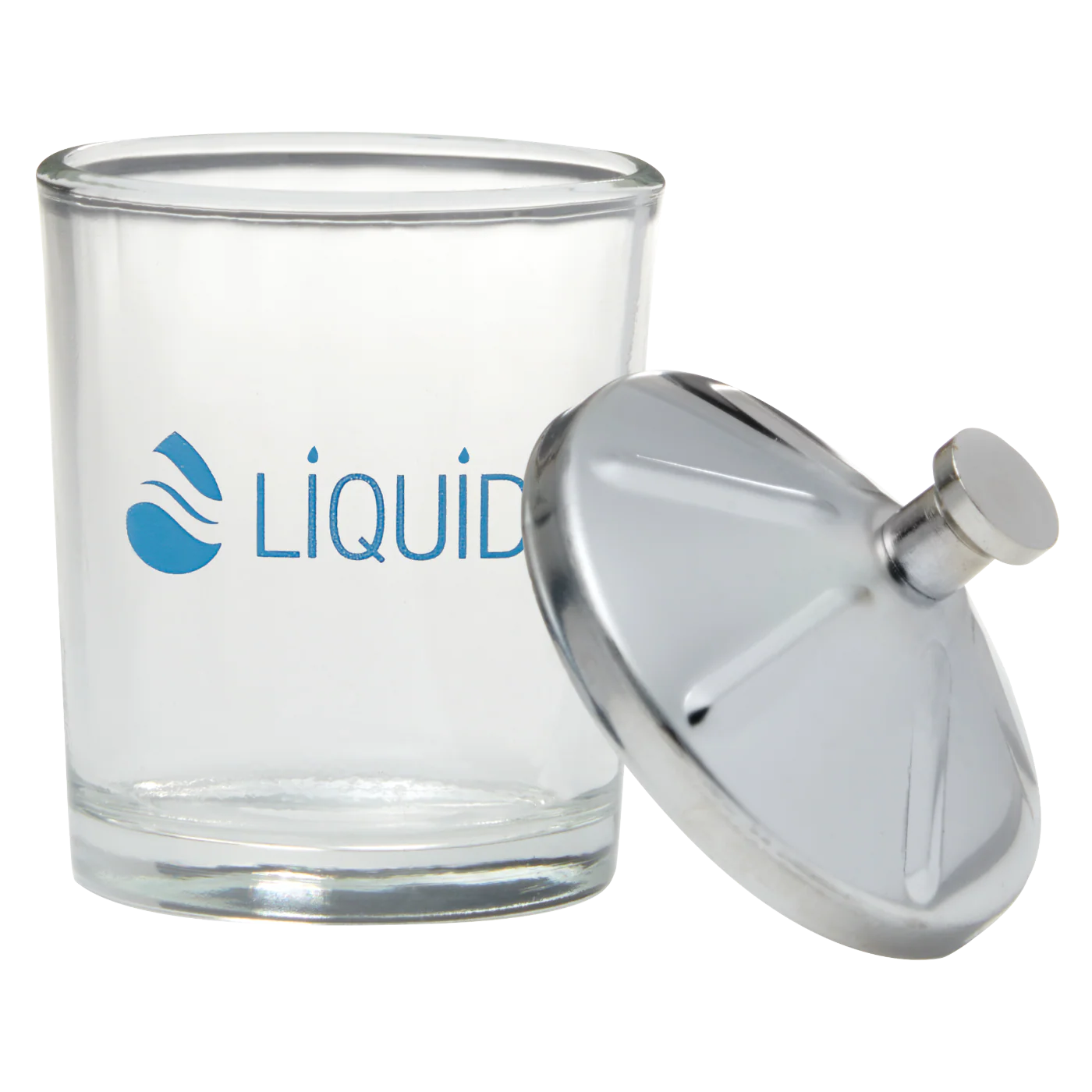 Liquid Glass Jar with Stainless Steel Lid, 75 mL DL-C602 - Image 2