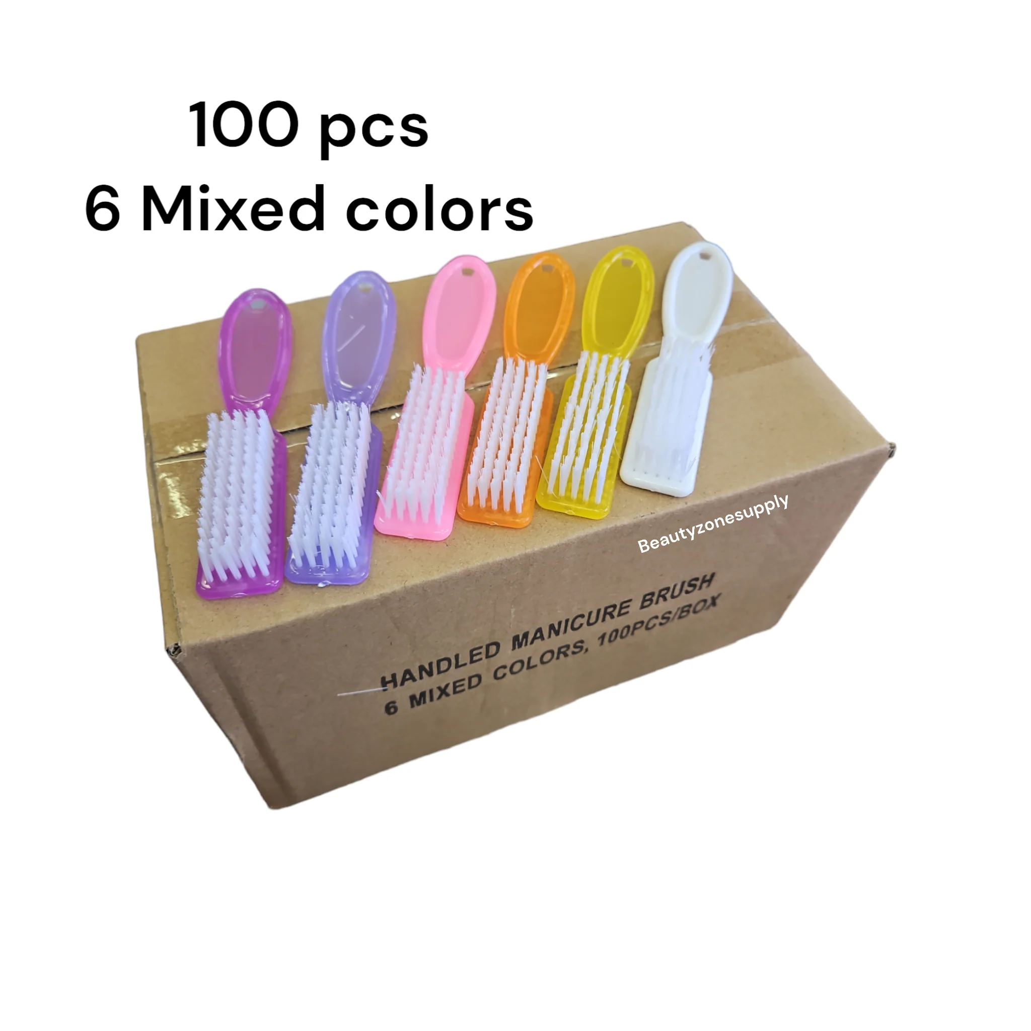 Manicure color brush Hard Brush box 100 pc - Image 2