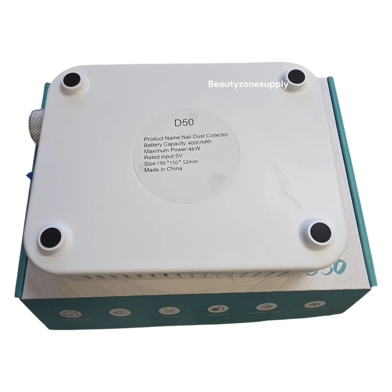 Monika D50 Small Dust Collector For Nail Salon White - Image 6