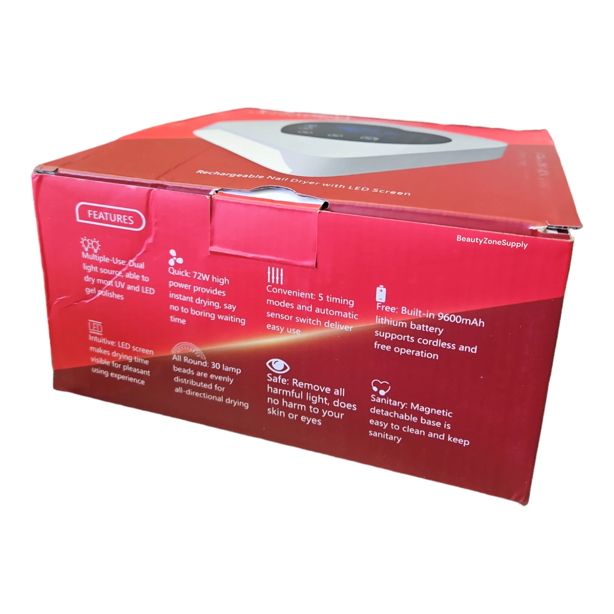 Monika UV LED lamp Cordless Heart Shape Diamond - Image 5