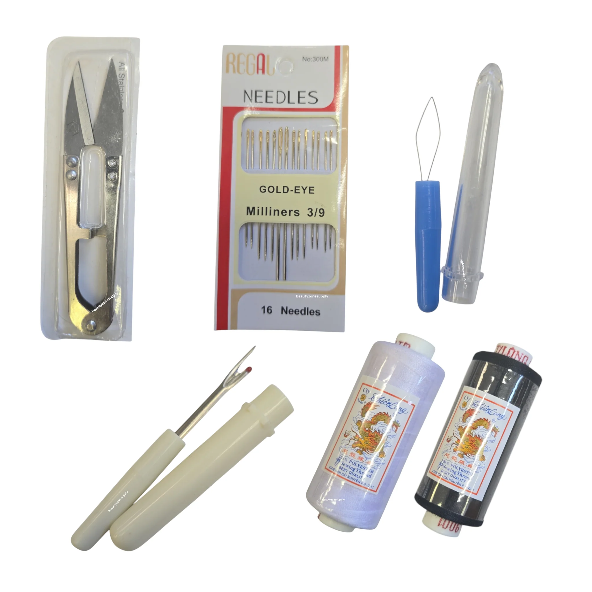 Multi-Purpose Sewing Needle and Thread Set 6 pcs - Image 2