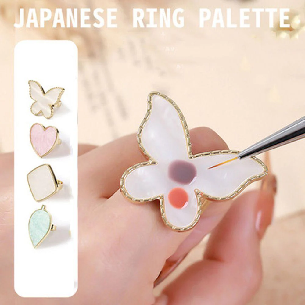 Nail Display Ring Tips Nail Art Palette Resin - Image 2
