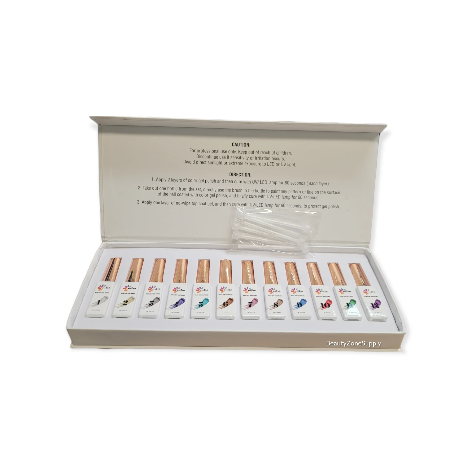 Nitro Nail Gel Art Kit 12 pcs Colors - Image 4