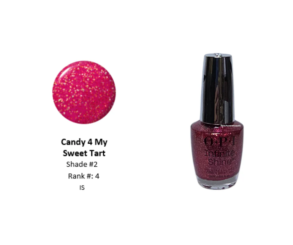 OPI Infinite Shine Candy 4 My Sweet Tart 0.5 oz #HRS14 - Image 2