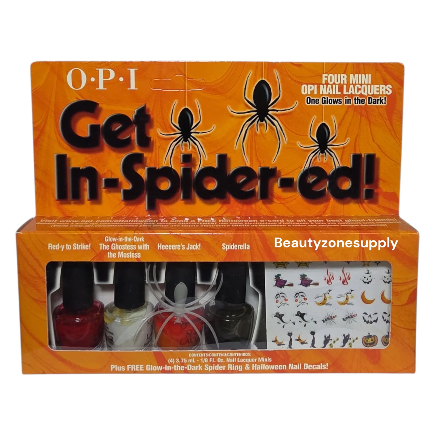 opi nail lacquer Mini Get In-Spider-ed! 4 bottles - Image 3