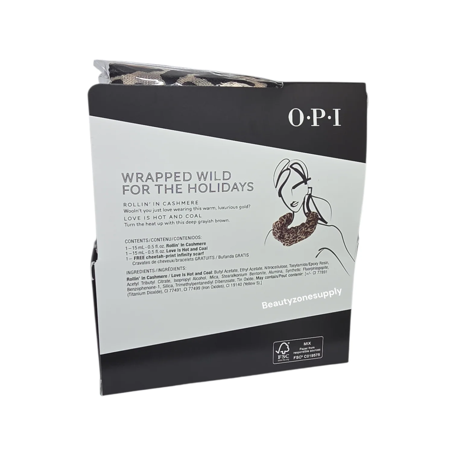 Opi Nail Lacquer Wrapped Wild For The Holidays set  HRF36 - Image 3