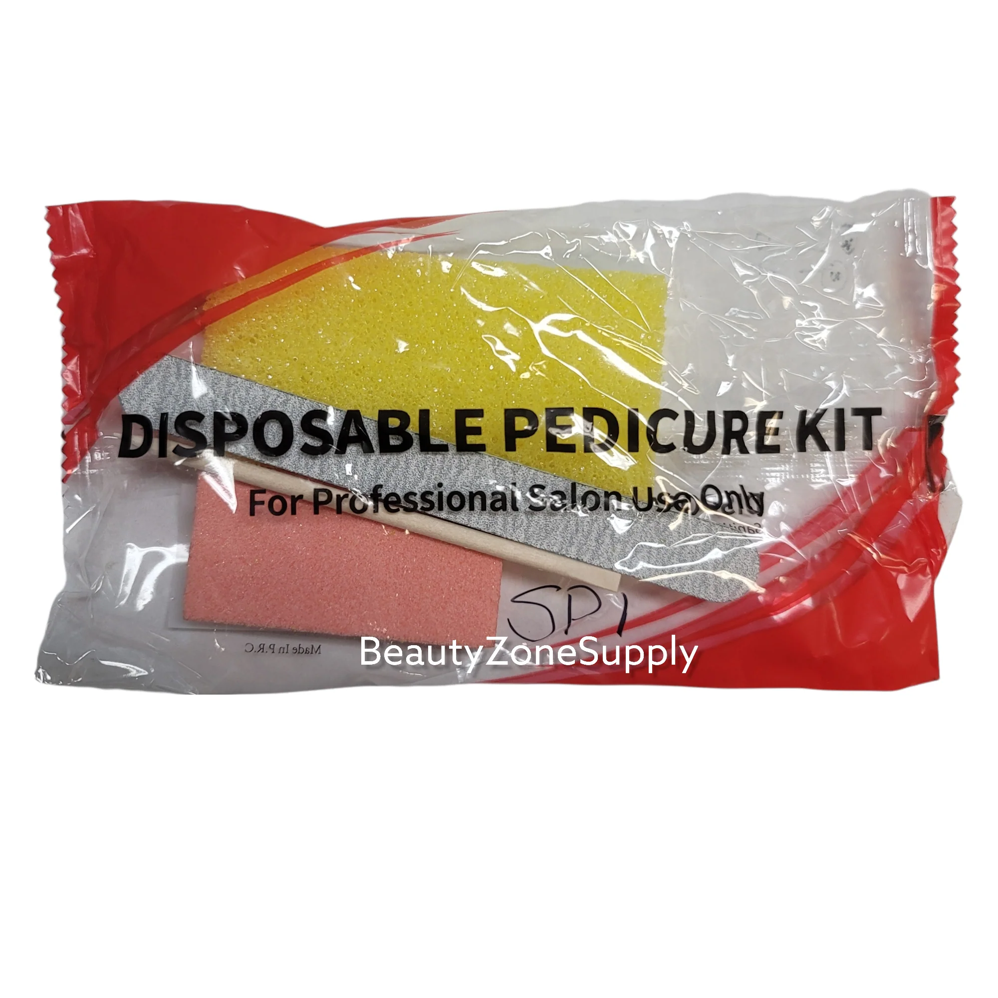 Pedicure Kit 4 SP (Pumice Yellow-Buffer-File-Pusher) #SP1 - Image 2