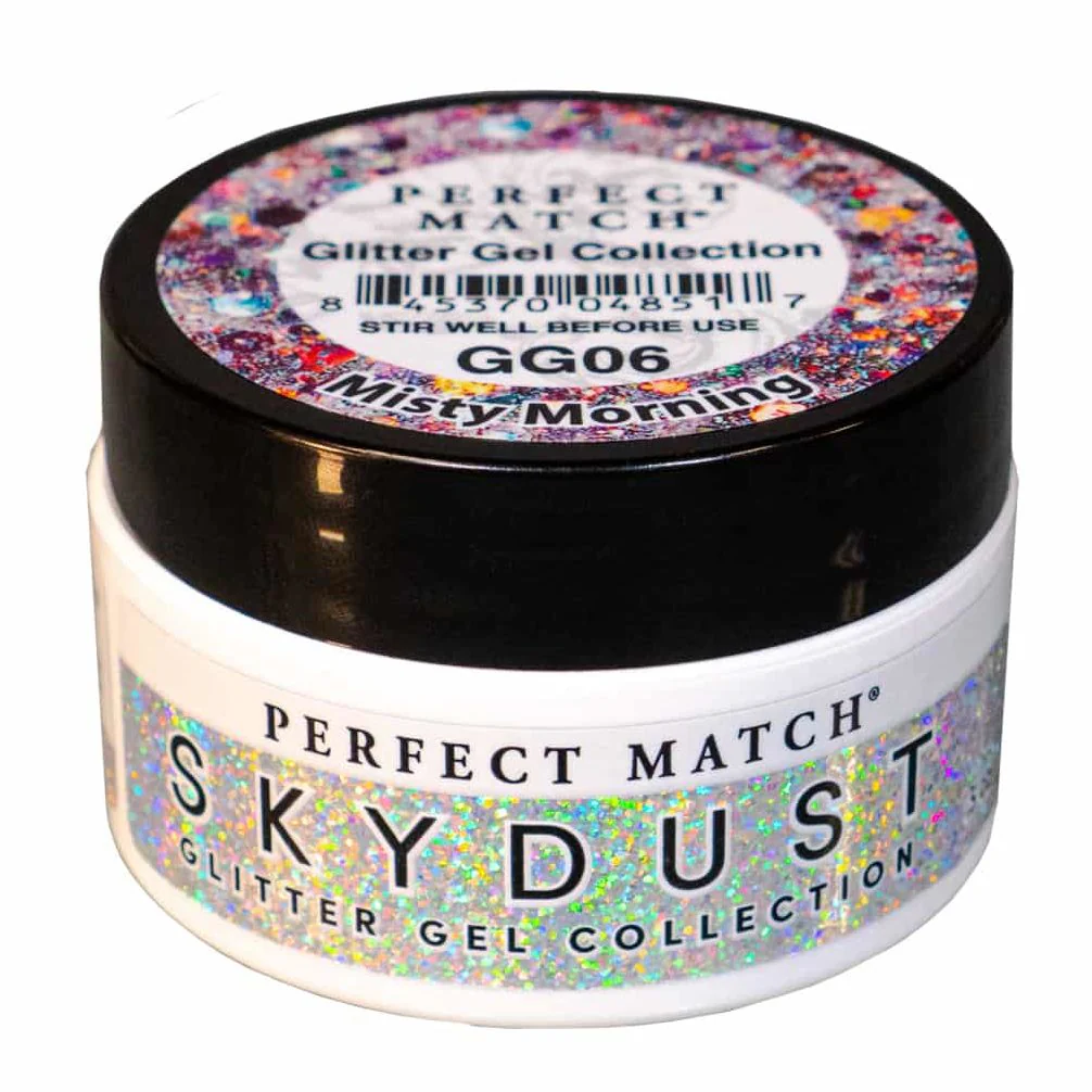 Perfect Match Glitter Gel Skydust Misty Morning GG06 - Image 5