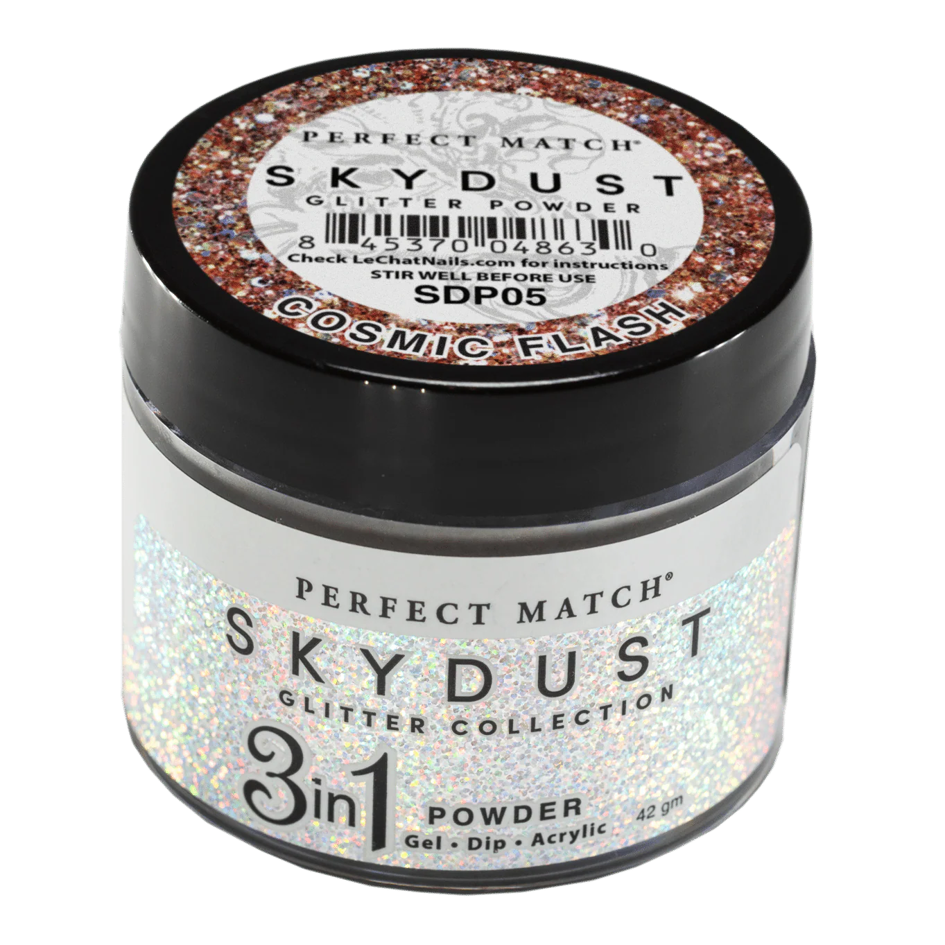 Perfect Match Glitter Powder Skydust Cosmic Flash 42 gm #SDP05 - Image 2