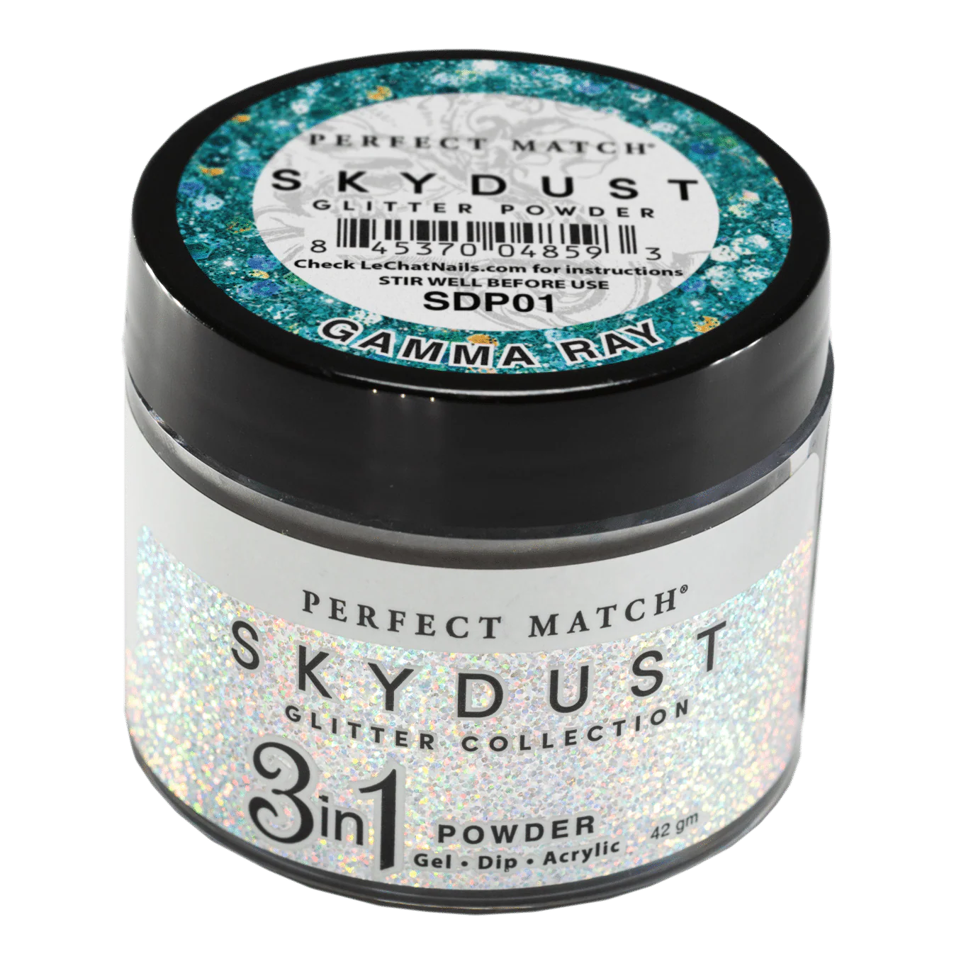 Perfect Match Glitter Powder Skydust Gamma Ray 42 gm #SDP01 - Image 2