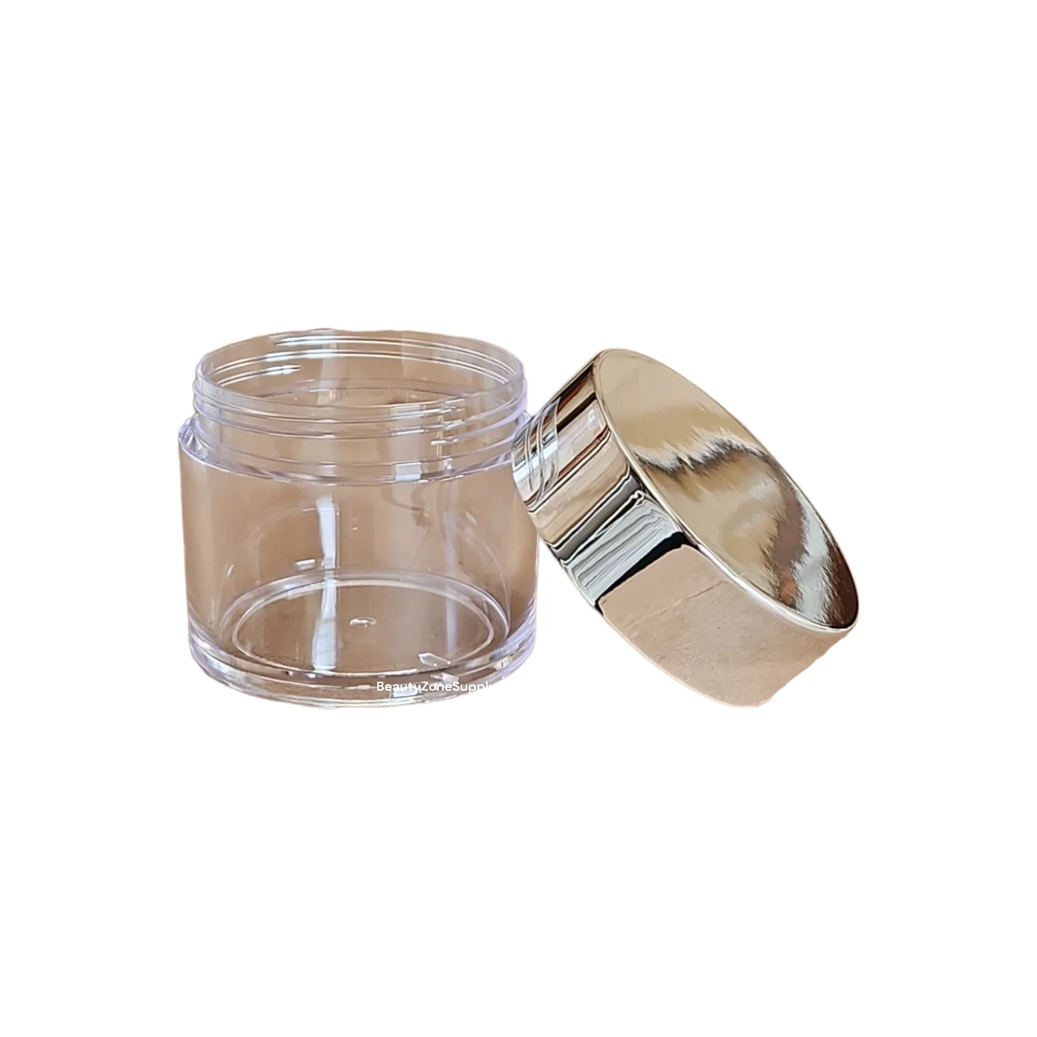 Plastic Jars 4 oz High Cap Chromed Silver PB04S - Image 2