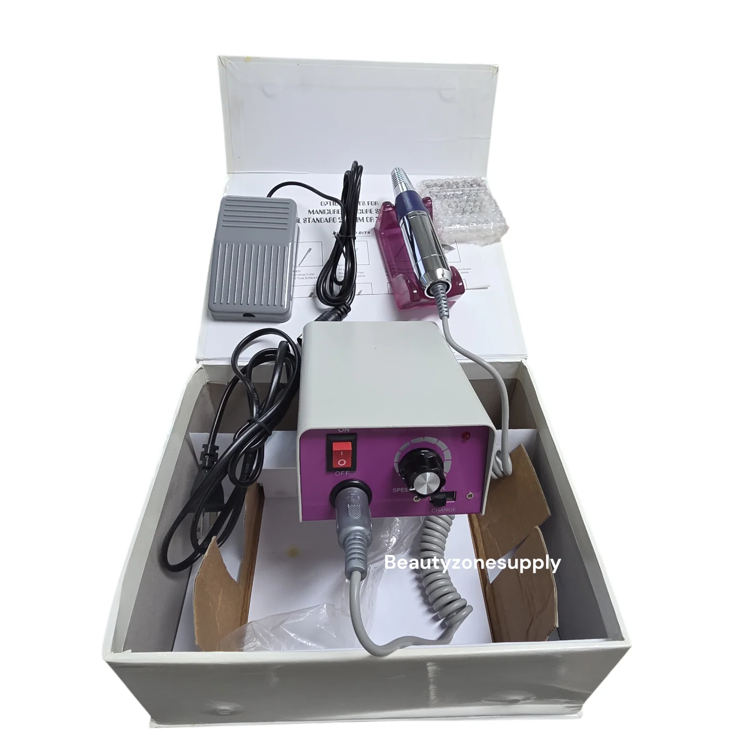 Professional Nail Drill Machine 25000 RPM Electric Nail File - Image 3
