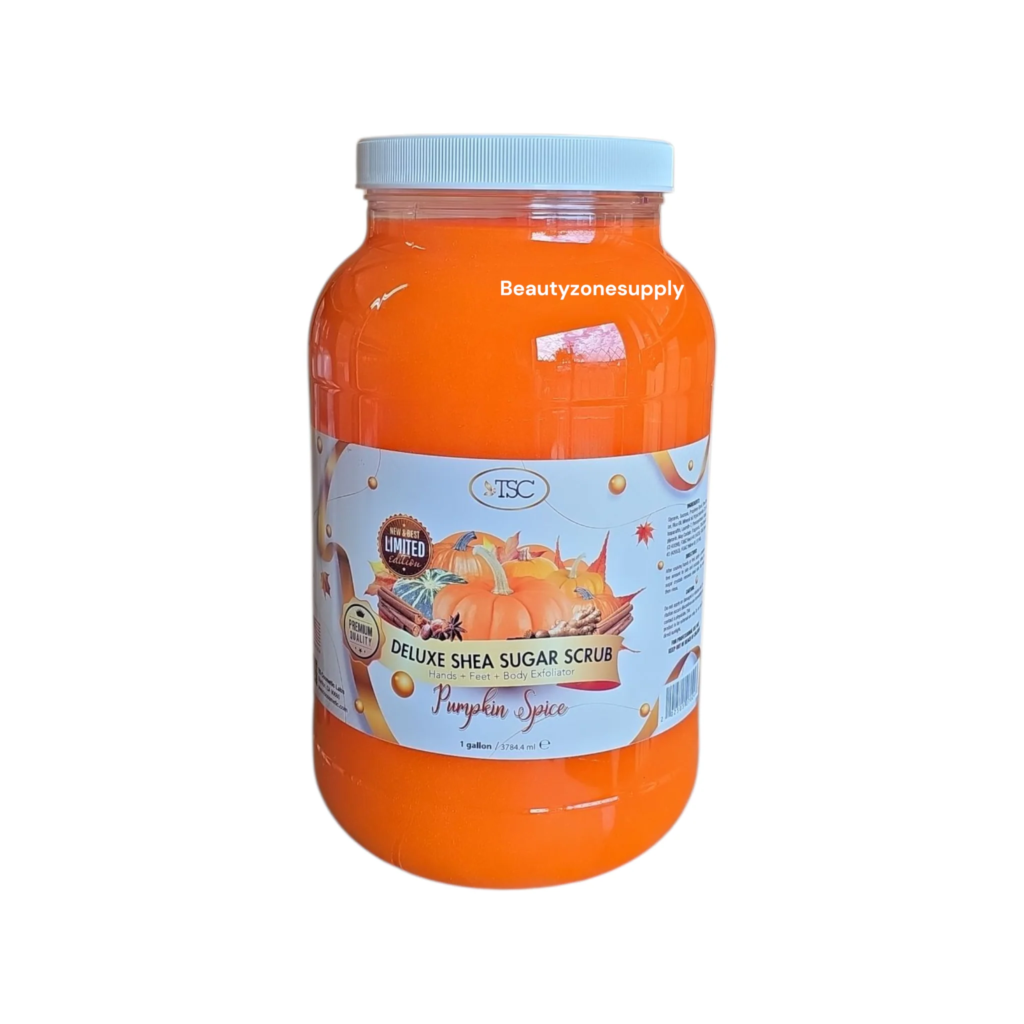 Pumpkin Spice Deluxe Shea Sugar Scrub Gallon - Image 4