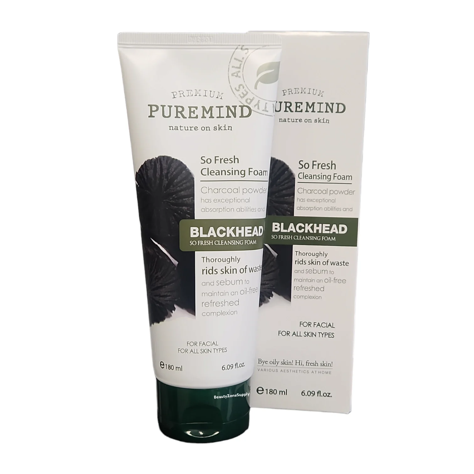 Pure Mind Premium So Fresh Cleansing Foam 180 ml 6.09 fl.oz - Image 2