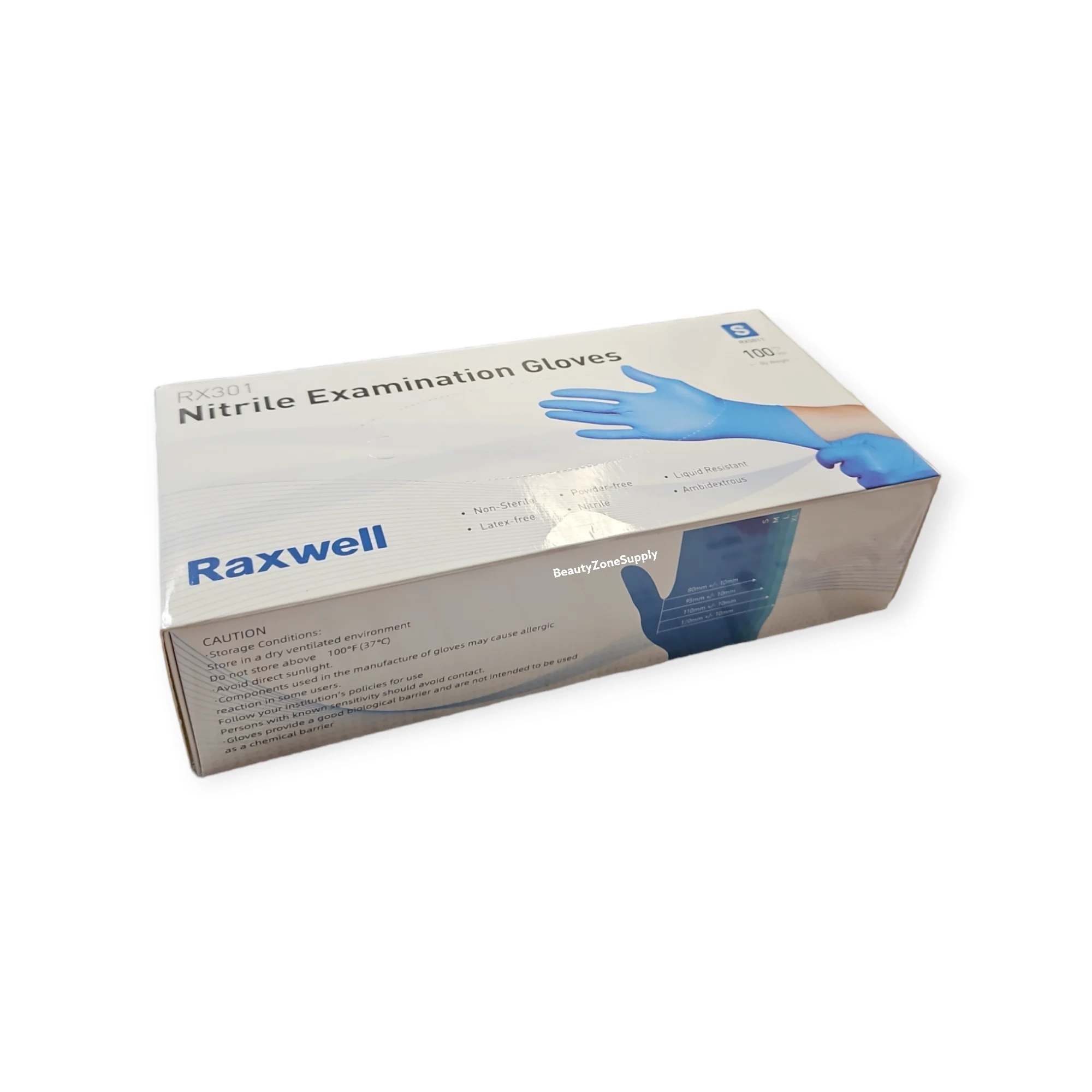 Raxwell Nitrile Examination Gloves Blue Case 10 Box - Image 5