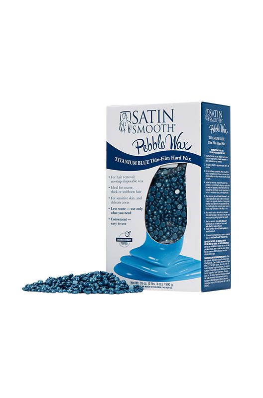 Satin Smooth Pebble Wax Titanium Blue Thin Film 35 oz #814205 - Image 2