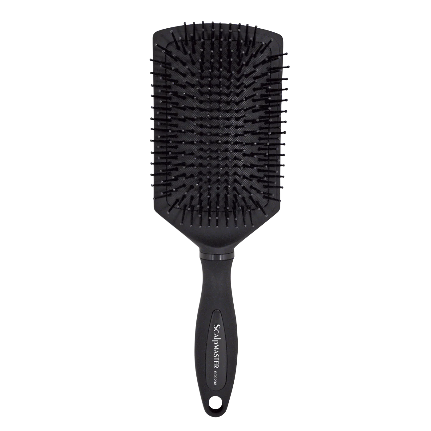 Scalpmaster Cushion Paddle Brush with Rubberized Handle, 13 Row #SC9233