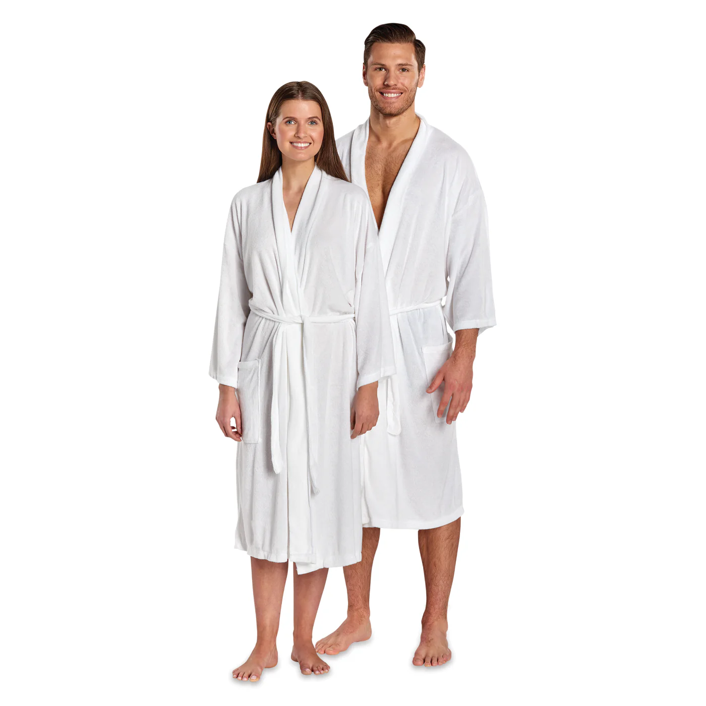 Scalpmaster Terry Cloth Spa Robe White #3046