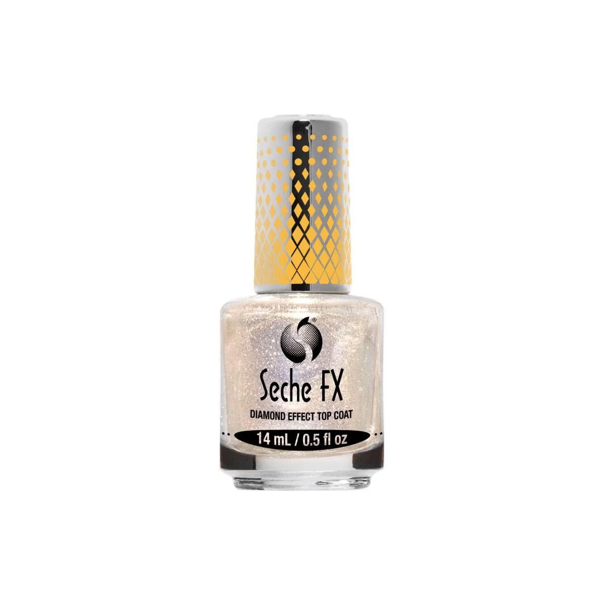Seche FX Diamond Effect Top Coat Gold 0.5 oz #37842 - Image 2