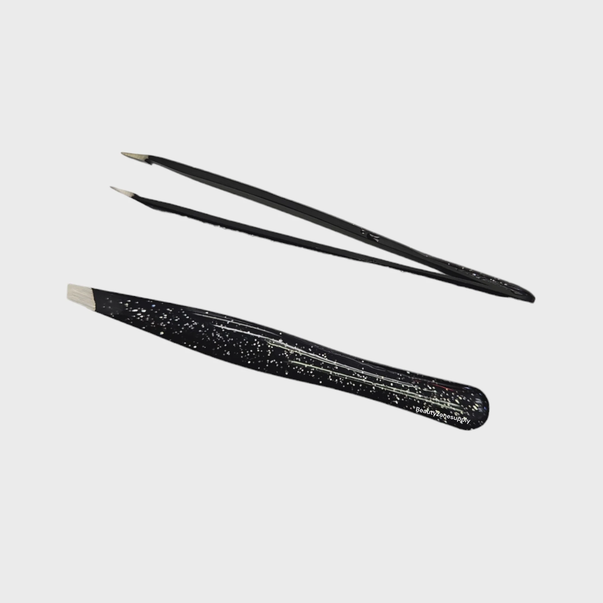 Simco Slant Pro-Tweezer Glitter Handle Black - Image 2