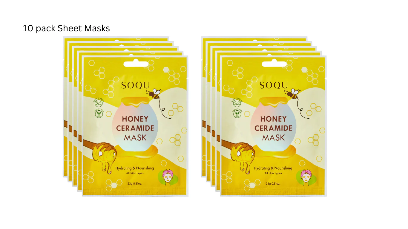 SOQU Sheet mask Honey Ceramide 10 pack Sheet masks