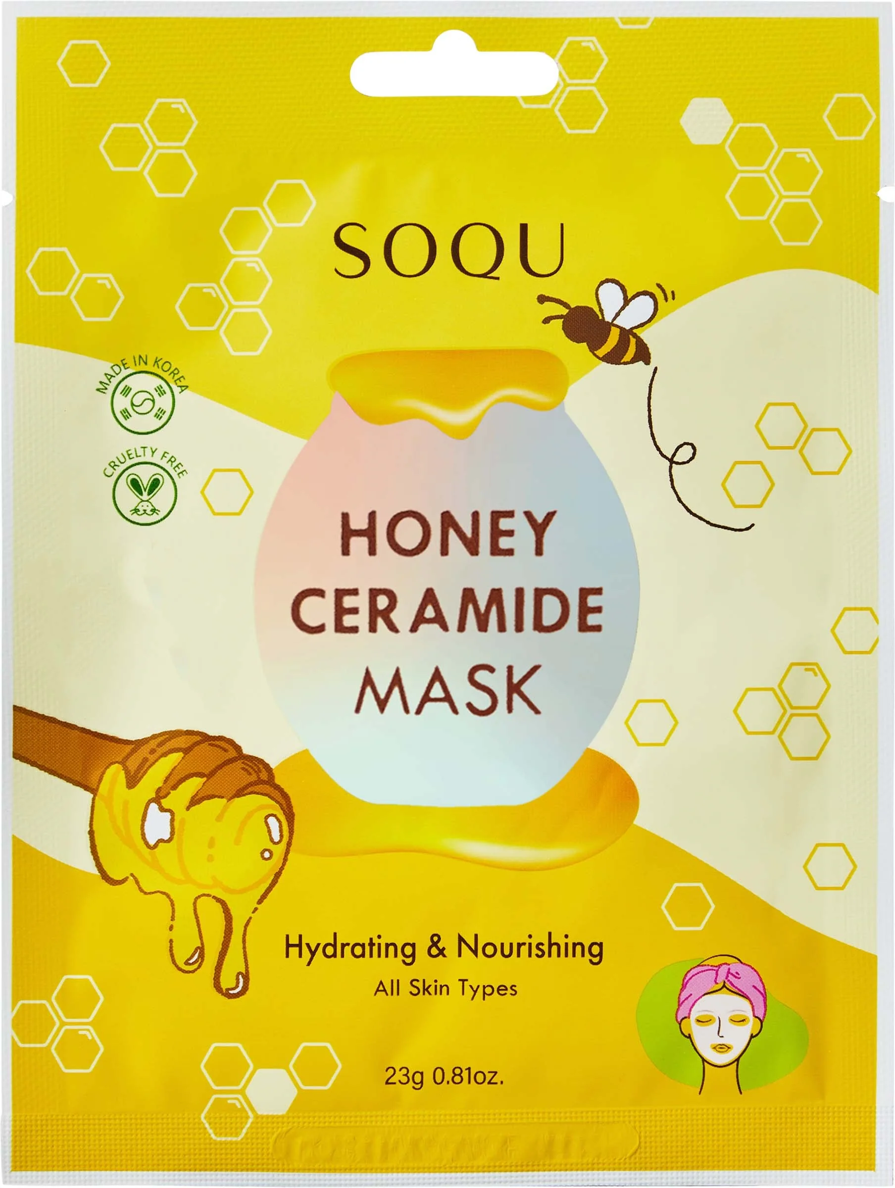 SOQU Sheet mask Honey Ceramide 10 pack Sheet masks - Image 2