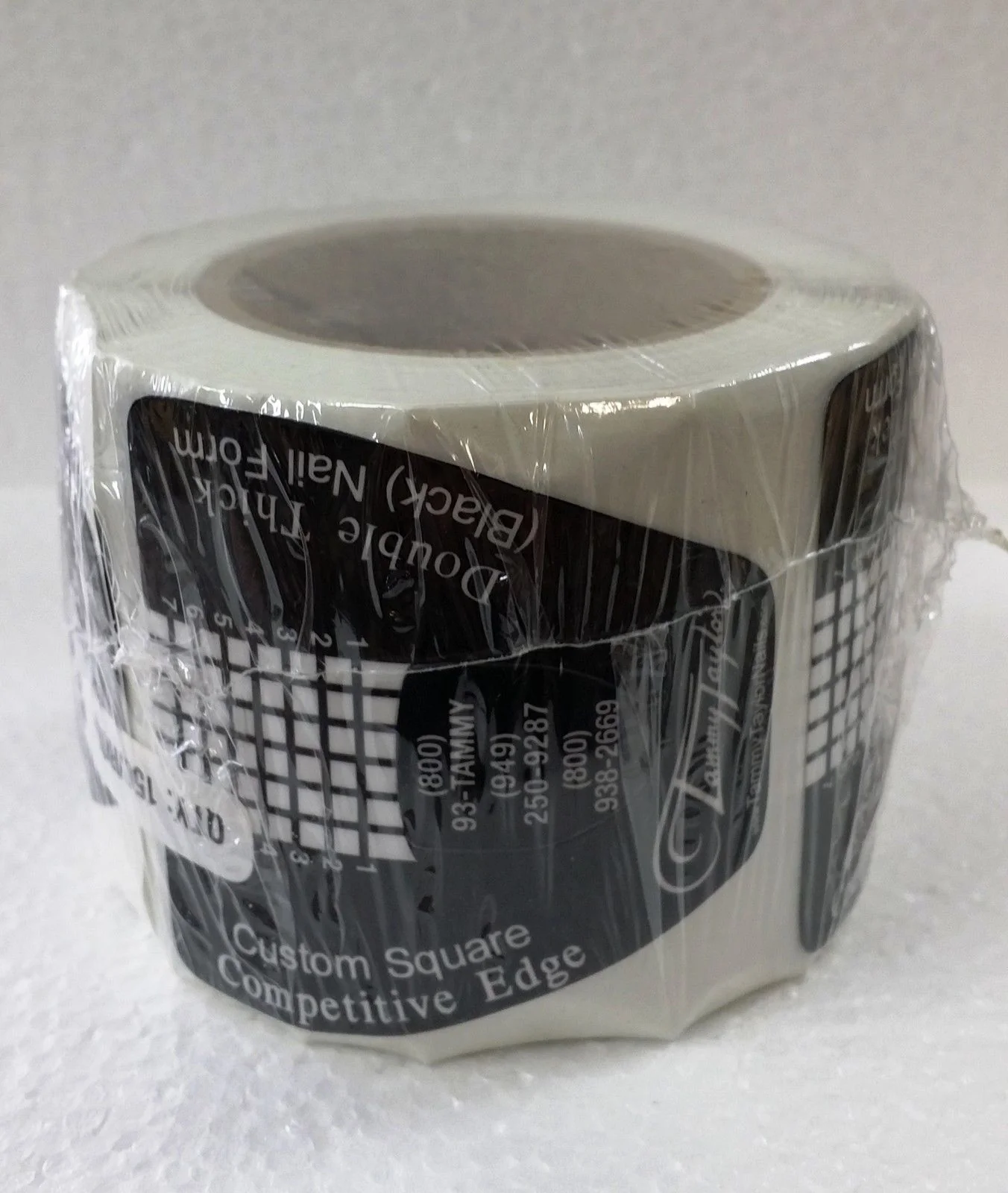 Tammy Taylor Competitive Edge Double Thick Nail Forms - Custom Square- 150 count