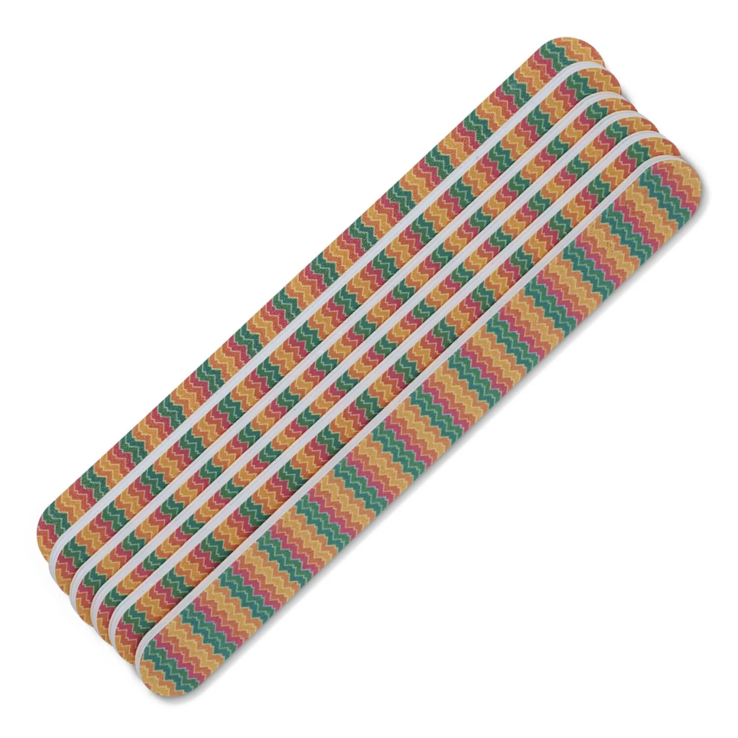 Tropical Shine Chevron Nail File 180/180 Pack 6 pcs