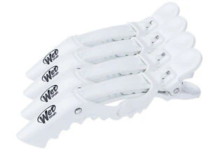 Wet Brush Pro DOUBLE HINGE STYLING CLIPS - Snow White
